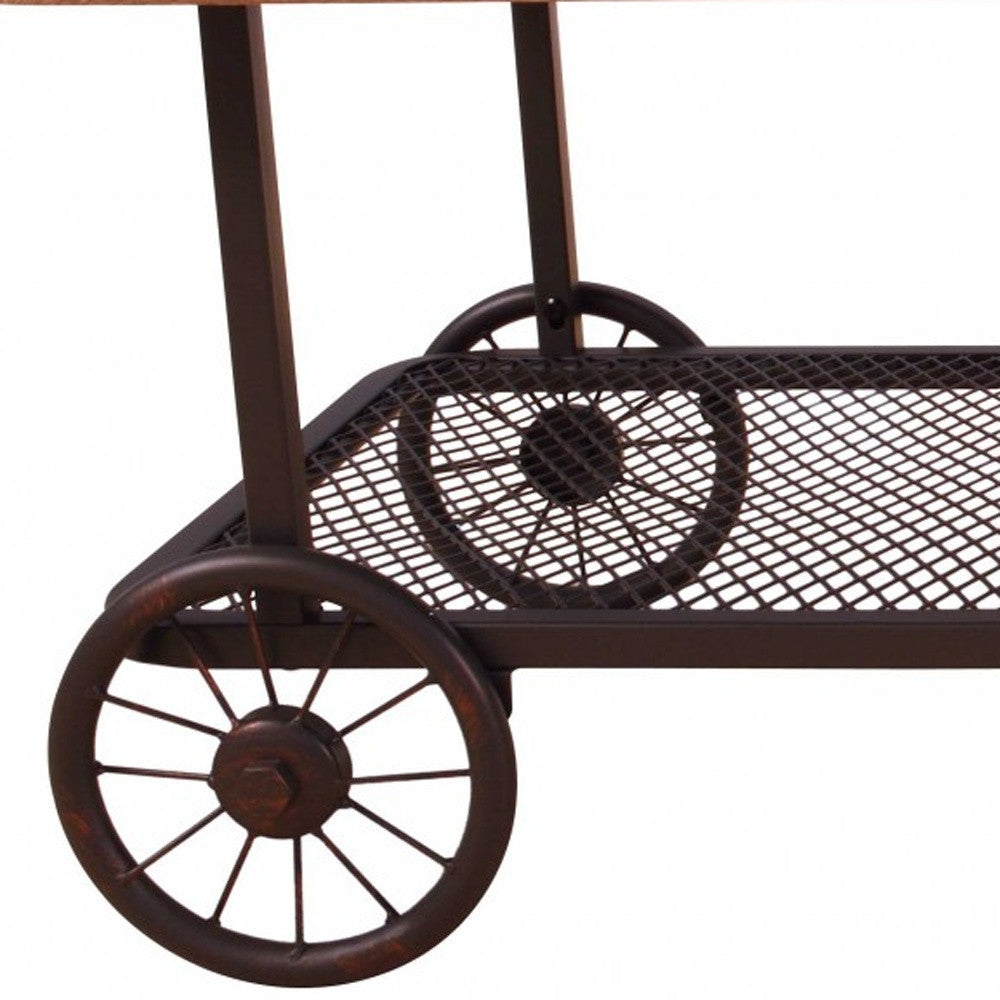 Heritage Wheel Coffee Table