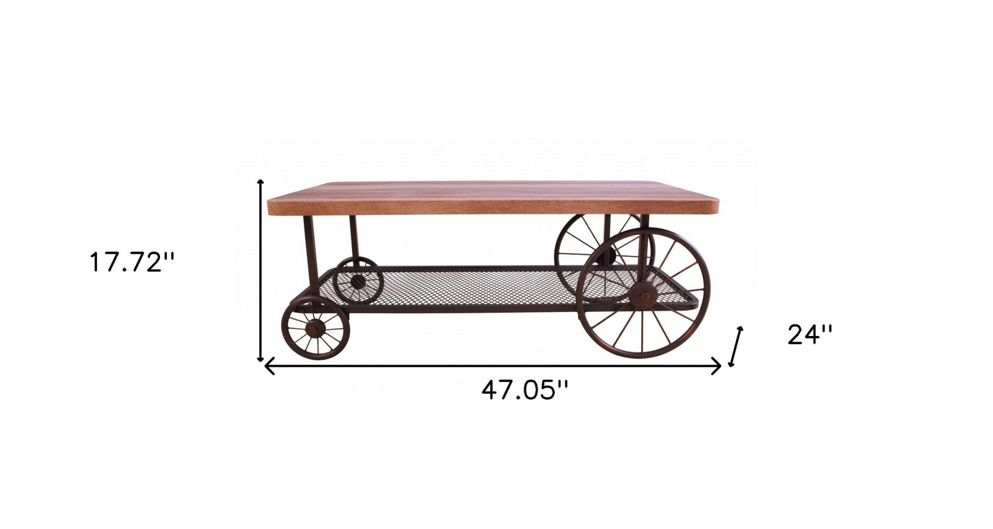 Heritage Wheel Coffee Table