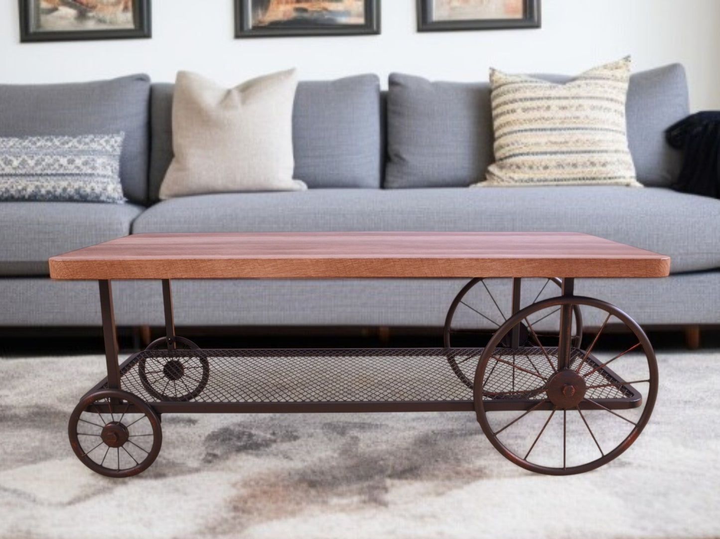 Heritage Wheel Coffee Table
