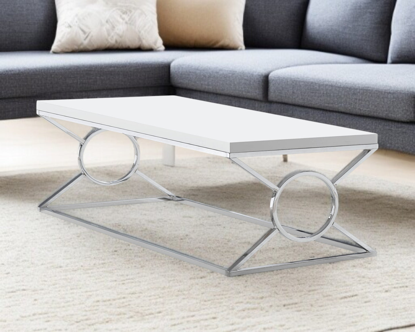Silver Luxe Coffee Table
