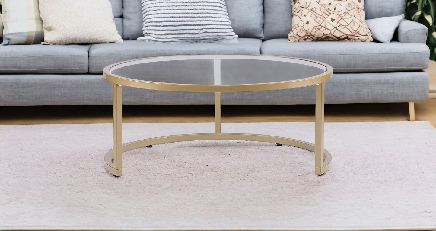 Aurora Gold 2 Piece Coffee Table Set