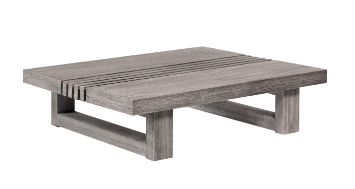 Sylvan 33" Gray Solid Wood Outdoor Coffee Table
