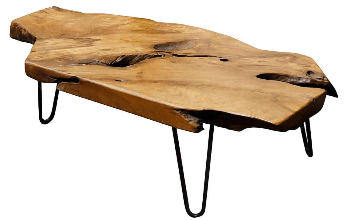 The Timbercrest – Live Edge Natural Wood Coffee Table
