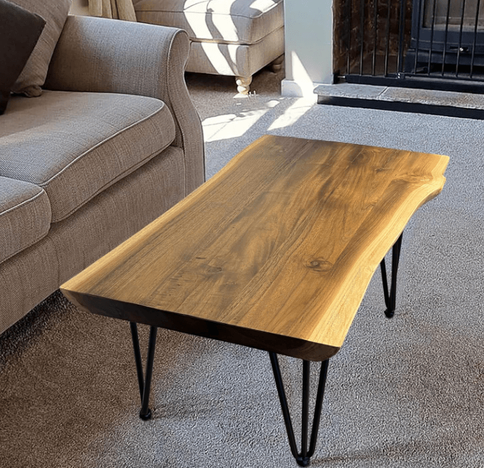 The Teak Haven – Live Edge Rustic End Table