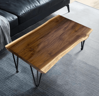 The Teak Haven – Live Edge Rustic End Table
